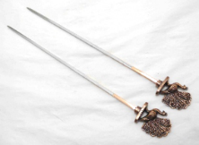 Elephant and Peacock Skewers Set of 4 — Cutlery
