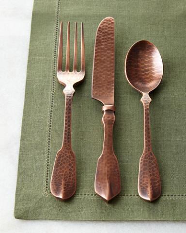 Polished Cutlery with Hammer Finish — Cutlery